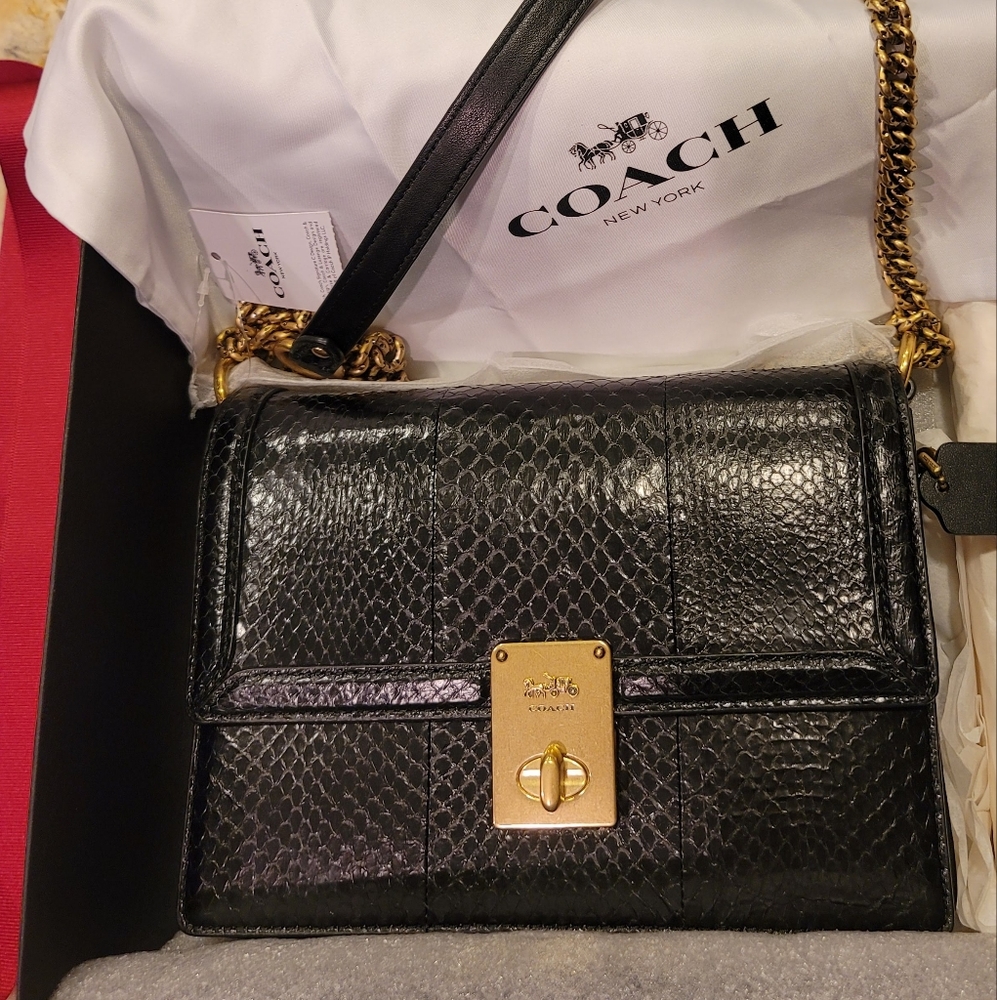 Coach 738 Handbag in Snake skin Luxury - Picture 3 of 4